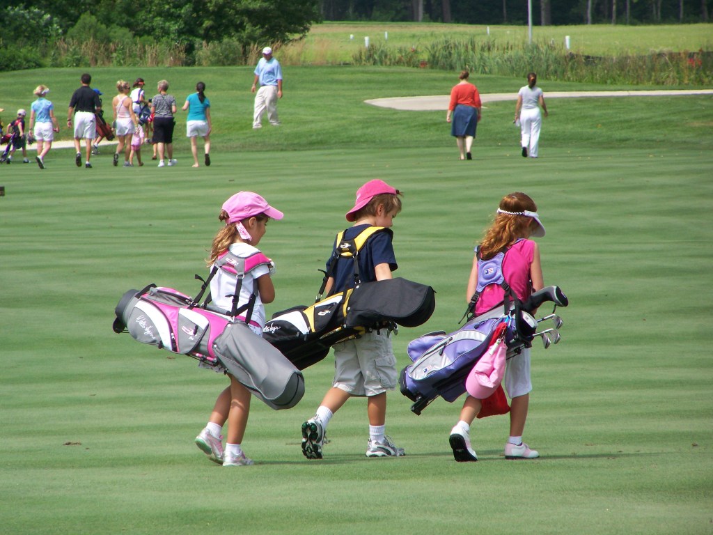 Kids walking